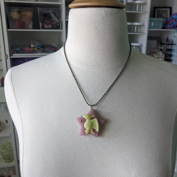 🌈BOGO🌈 Resin Necklace - Pterodactyl - Picture 3 of 6